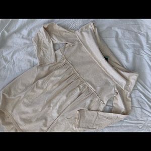 Anthropologie off the shoulder dress pockets